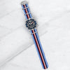 Sky Blue, Navy & Red/White Original British Military Watch Strap