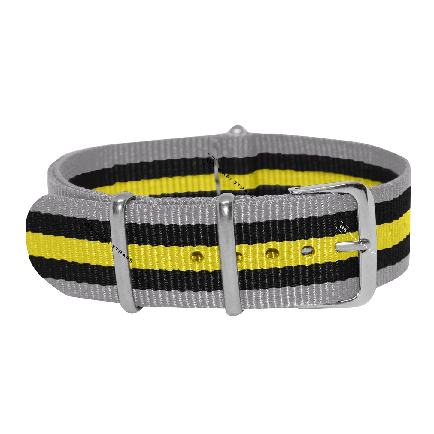 Grey, Black & Yellow Original British Military Watch Strap