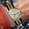 Navy Blue, Yellow & Red Original British Military Watch Strap