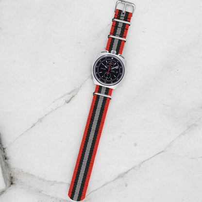 Red, Black & Grey Original British Military Watch Strap