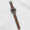 Grey, Black & Orange Original British Military Watch Strap