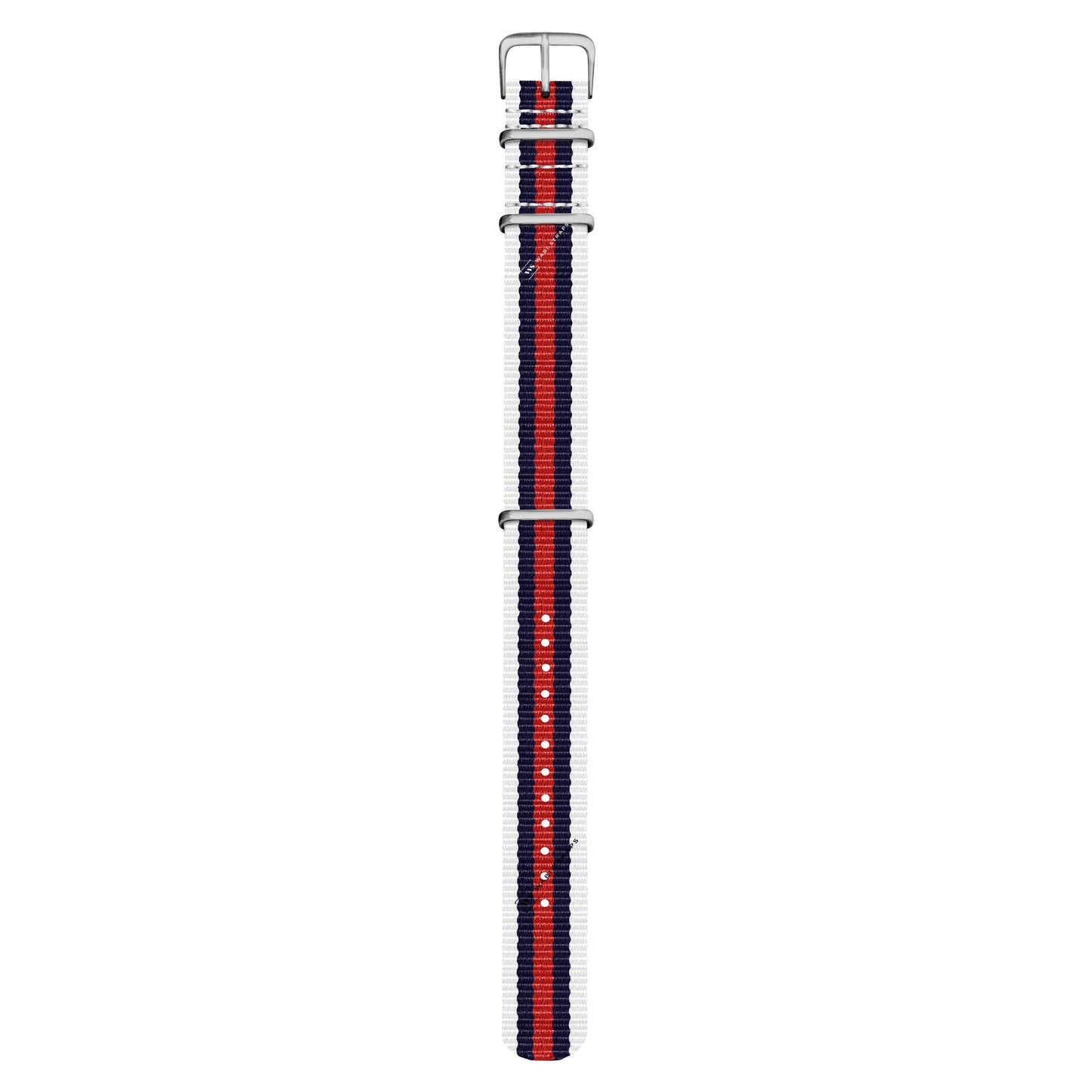 White, Navy & Red Original British Military Watch Strap