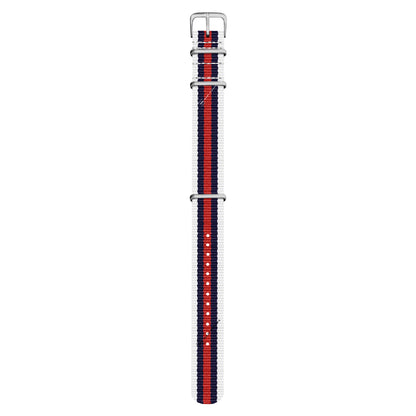 White, Navy & Red Original British Military Watch Strap