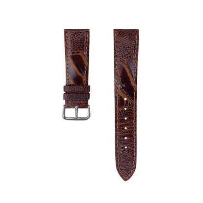 Brown Ostrich Handcrafted Leather Strap