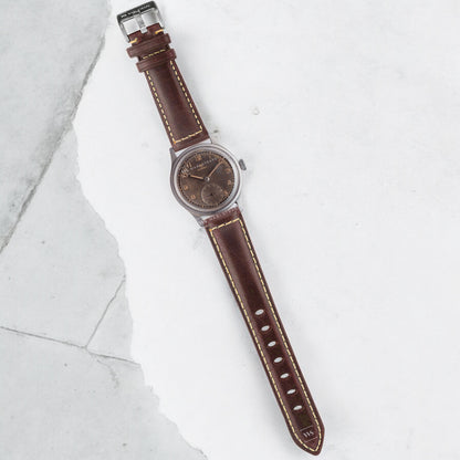 Bronze Oxford Padded Leather Strap