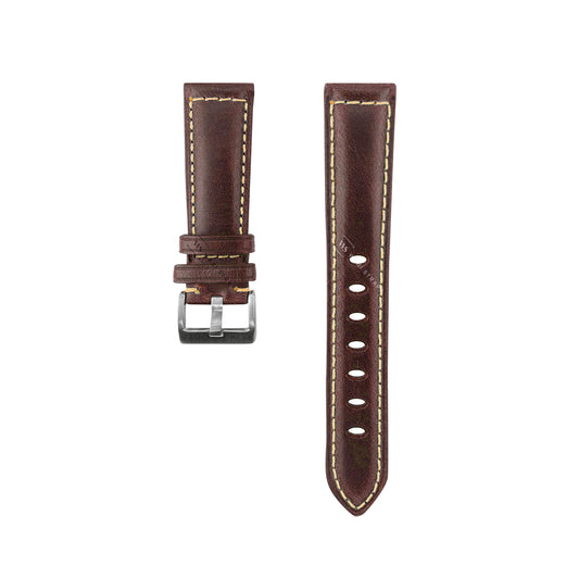 Bronze Oxford Padded Leather Strap