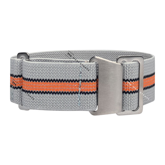 Grey, Black & Orange Elastic Parachute Strap