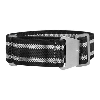 Grey & Black Bond Elastic Parachute Strap