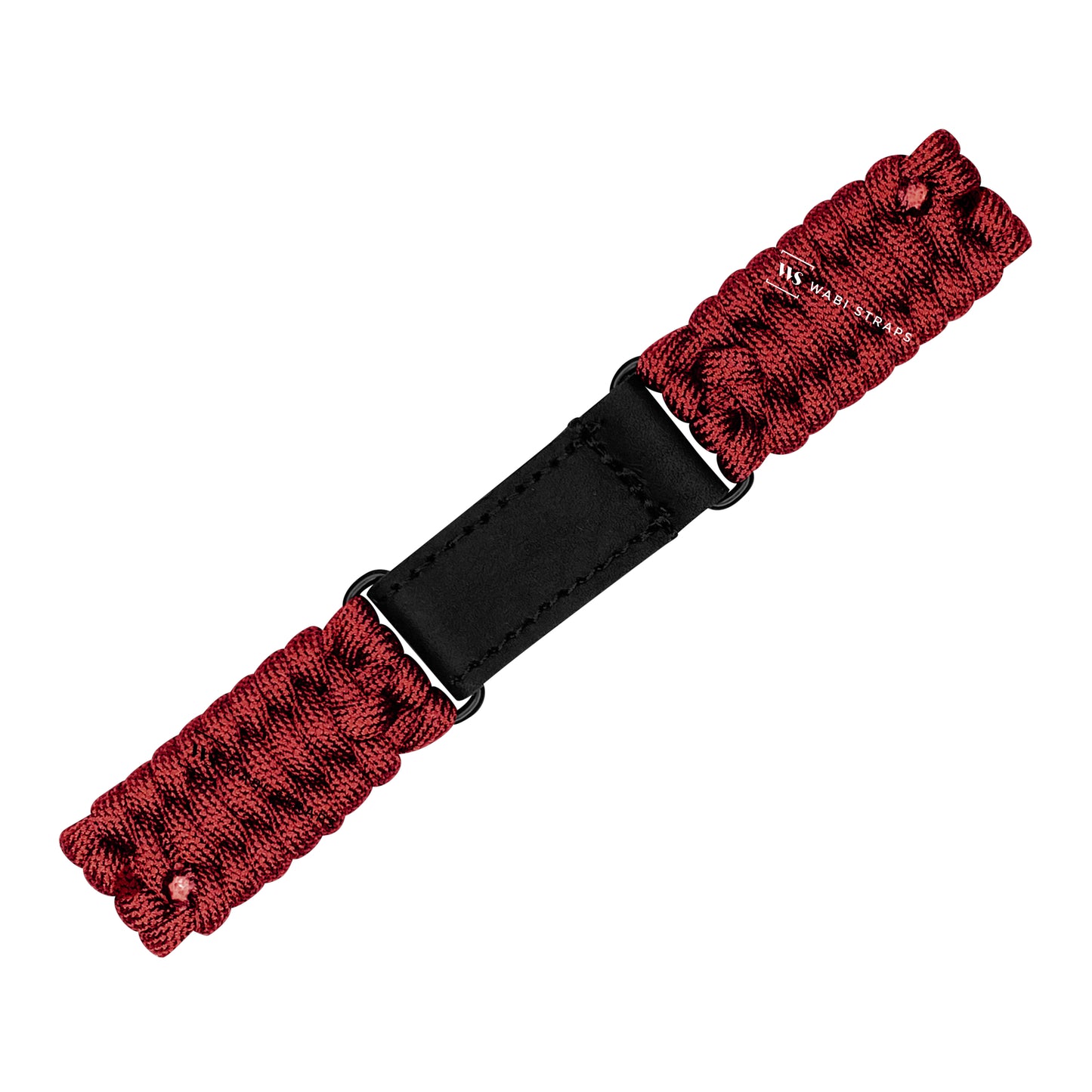 Red Paracord Rope Velcro Watch Strap