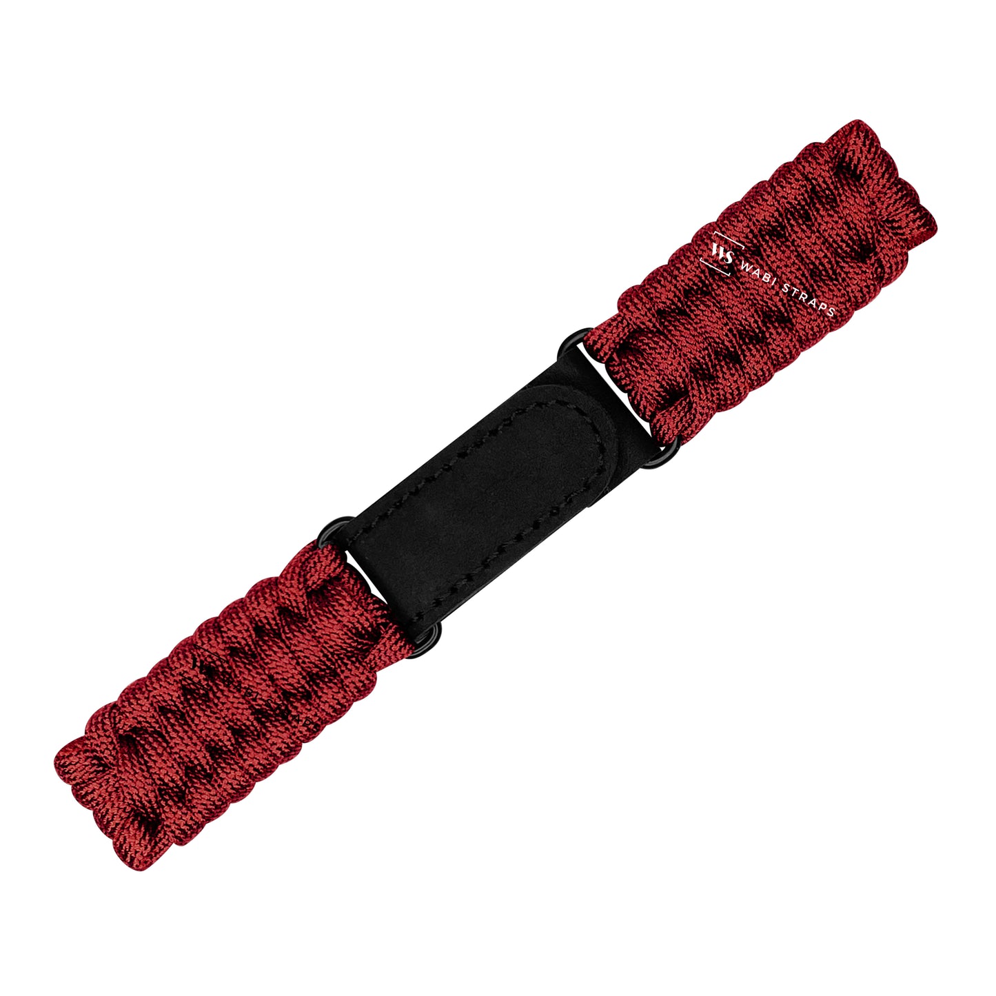 Red Paracord Rope Velcro Watch Strap