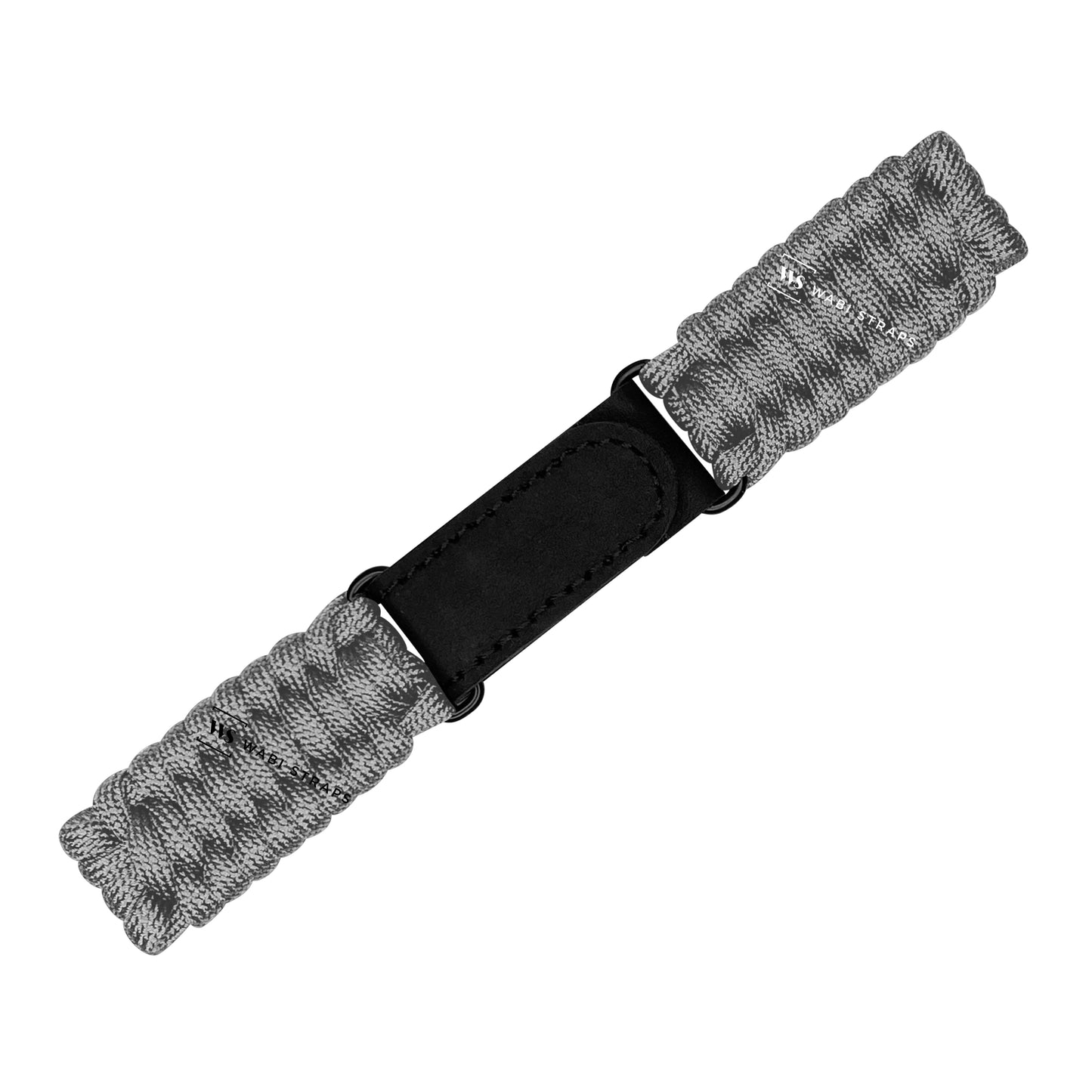 Grey Paracord Rope Velcro Watch Strap