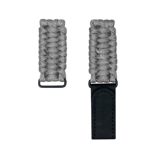 Grey Paracord Rope Velcro Watch Strap