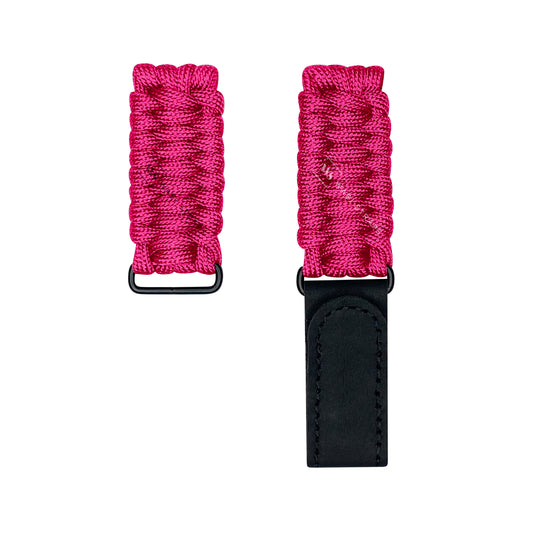 Pink Paracord Rope Velcro Watch Strap