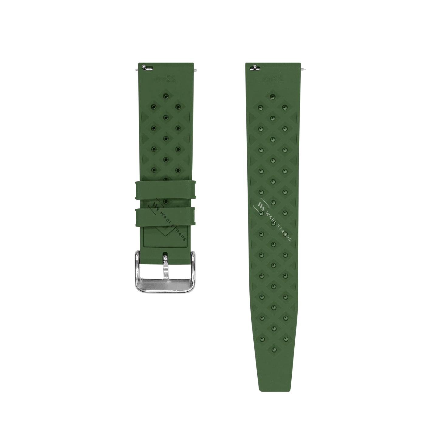 Green Vintage Perforated Tropic Strap