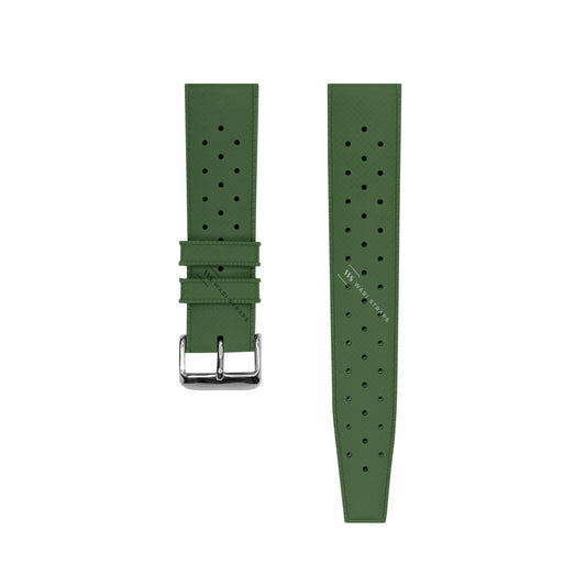 Green Vintage Perforated Tropic Strap