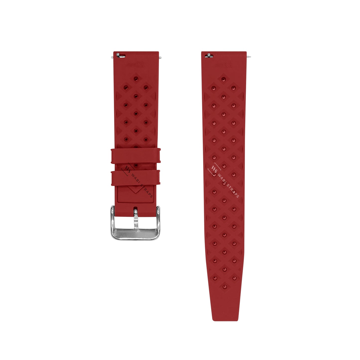 Red Vintage Perforated Tropic Strap