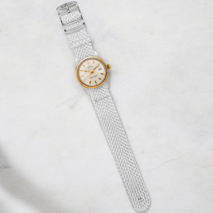 White Woven Perlon Strap