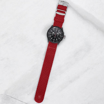 Red Woven Perlon Strap