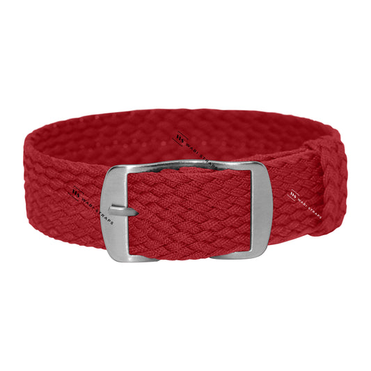 Red Woven Perlon Strap