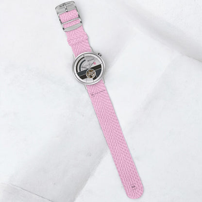 Pink Woven Perlon Strap