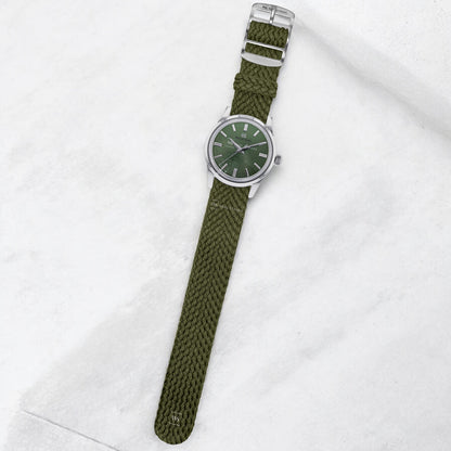 Army Green Woven Perlon Strap