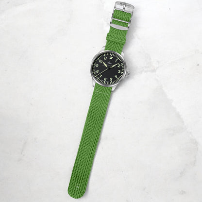 Neon Green Woven Perlon Strap