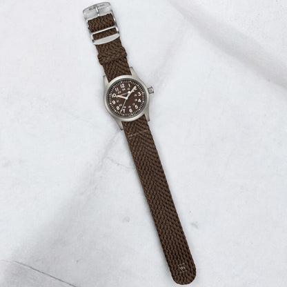 Brown Woven Perlon Strap