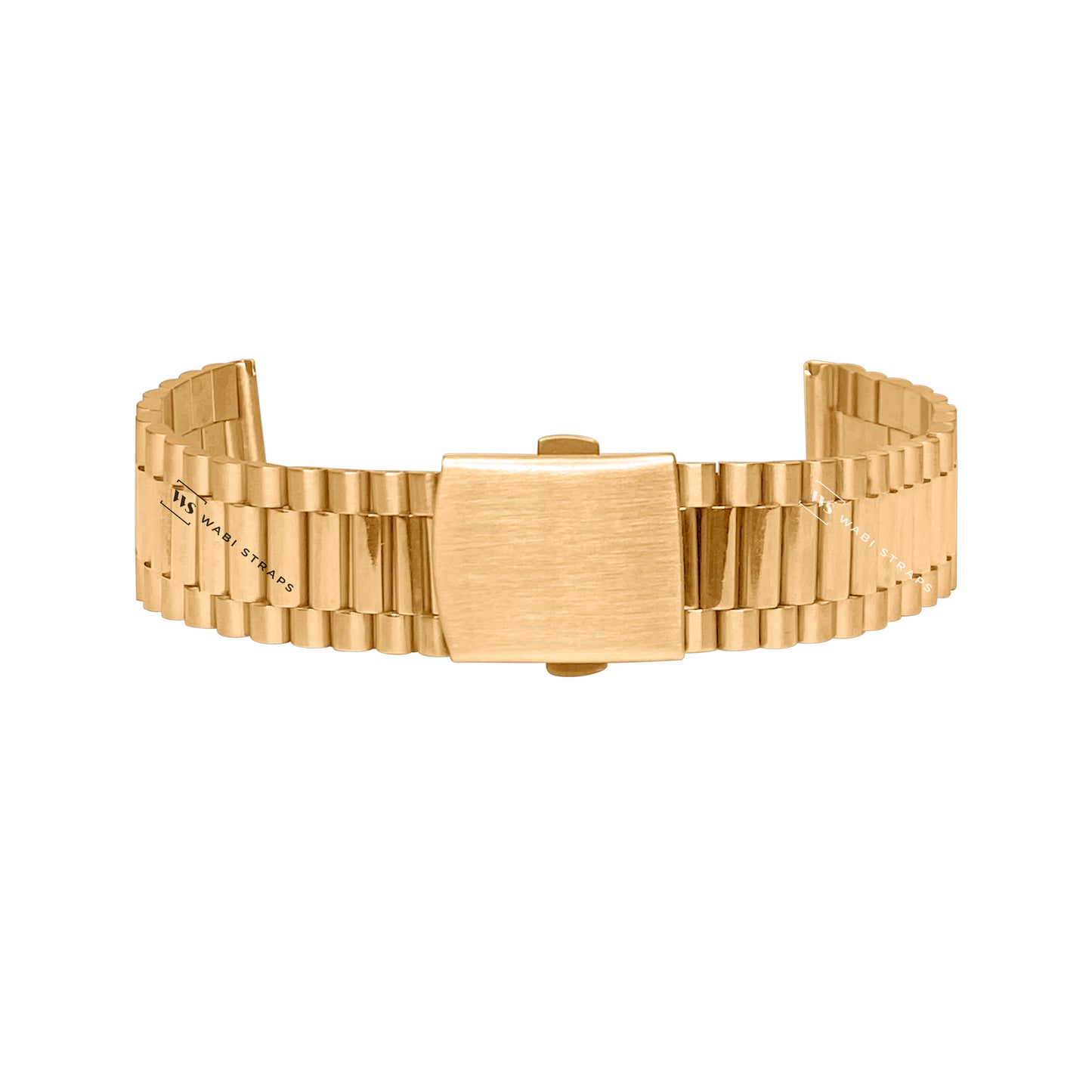 Gold President Rounded Link Metal Bracelet