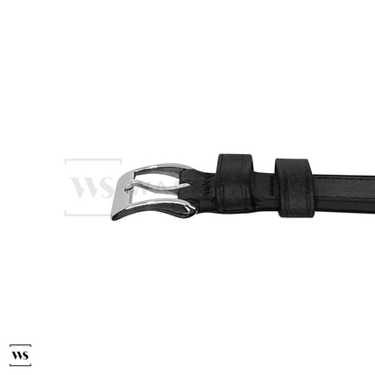 Black Pueblo Italian Leather Strap