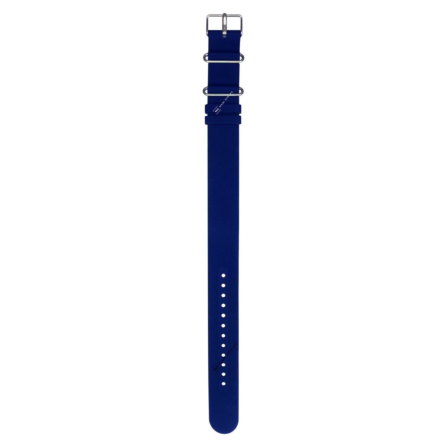 Navy Blue Rubber Single Pass Strap