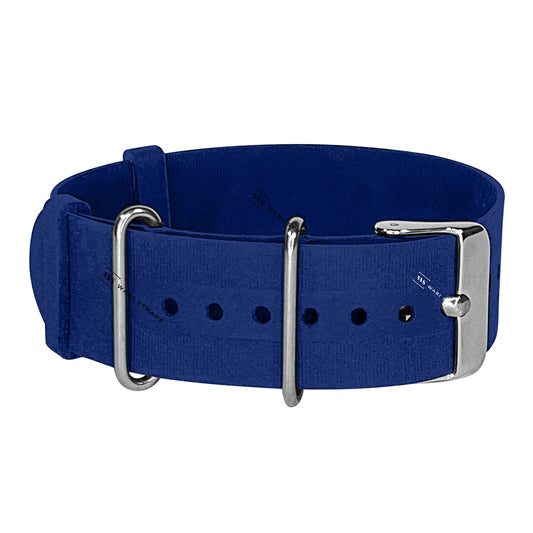 Navy Blue Rubber Single Pass Strap