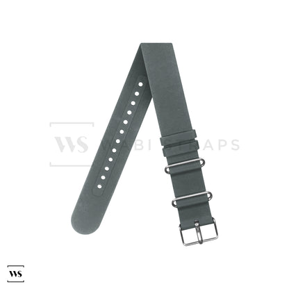 Grey Rubber Single Pass Strap