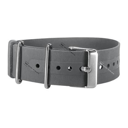 Grey Rubber Single Pass Strap