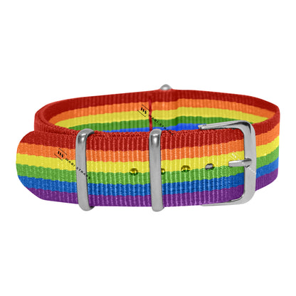 Rainbow Pride Racing British Military Watch Strap