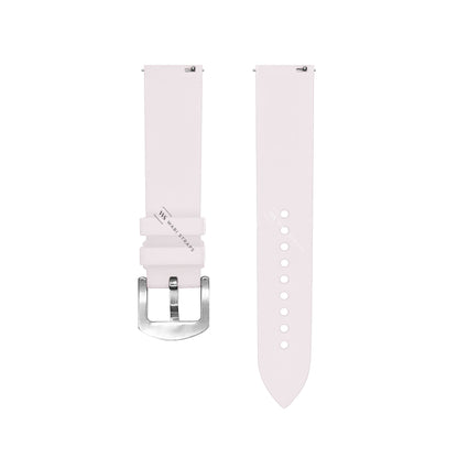 White Premium Ridged Flouro-Rubber Strap