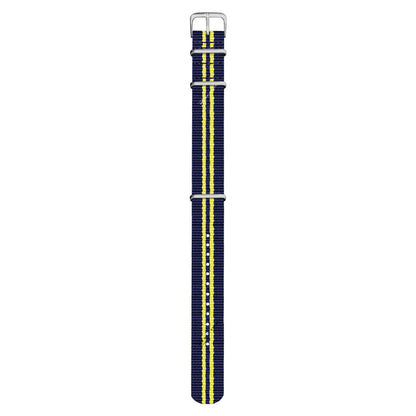 Navy Blue & Yellow Regimental British Military Watch Strap