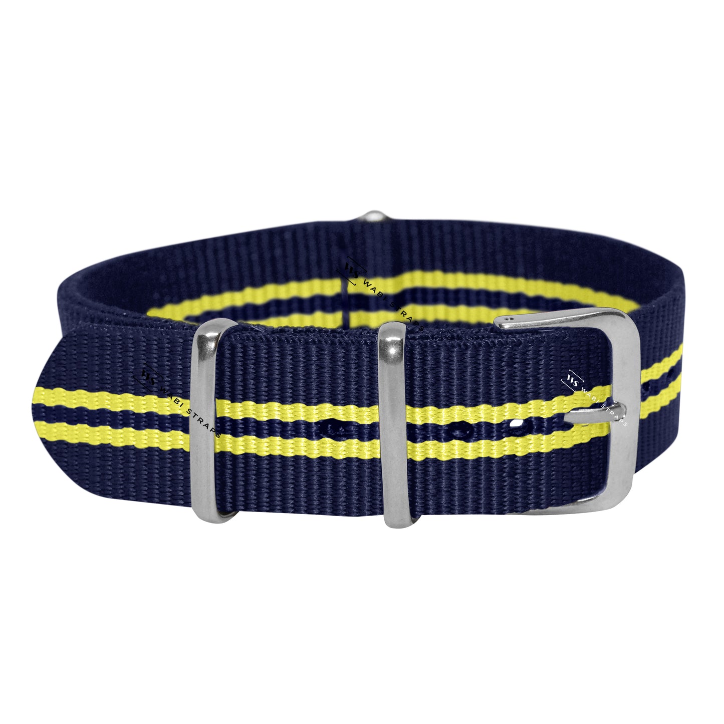 Navy Blue & Yellow Regimental British Military Watch Strap