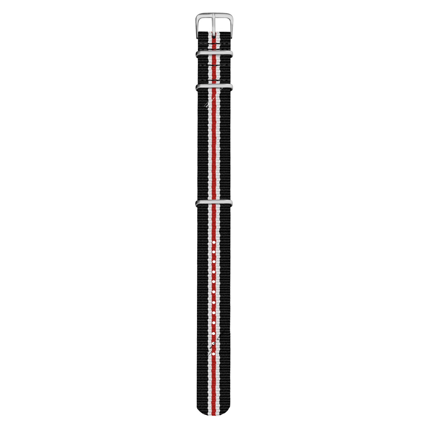 Black, White & Red Regimental British Military Watch Strap