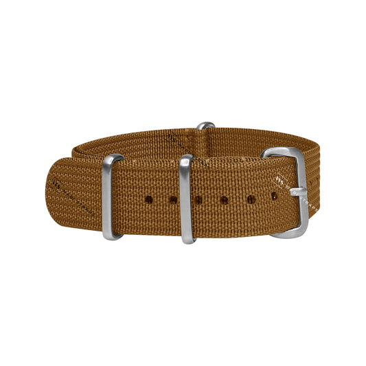 Brown Ribbed Premium MilSpec Strap