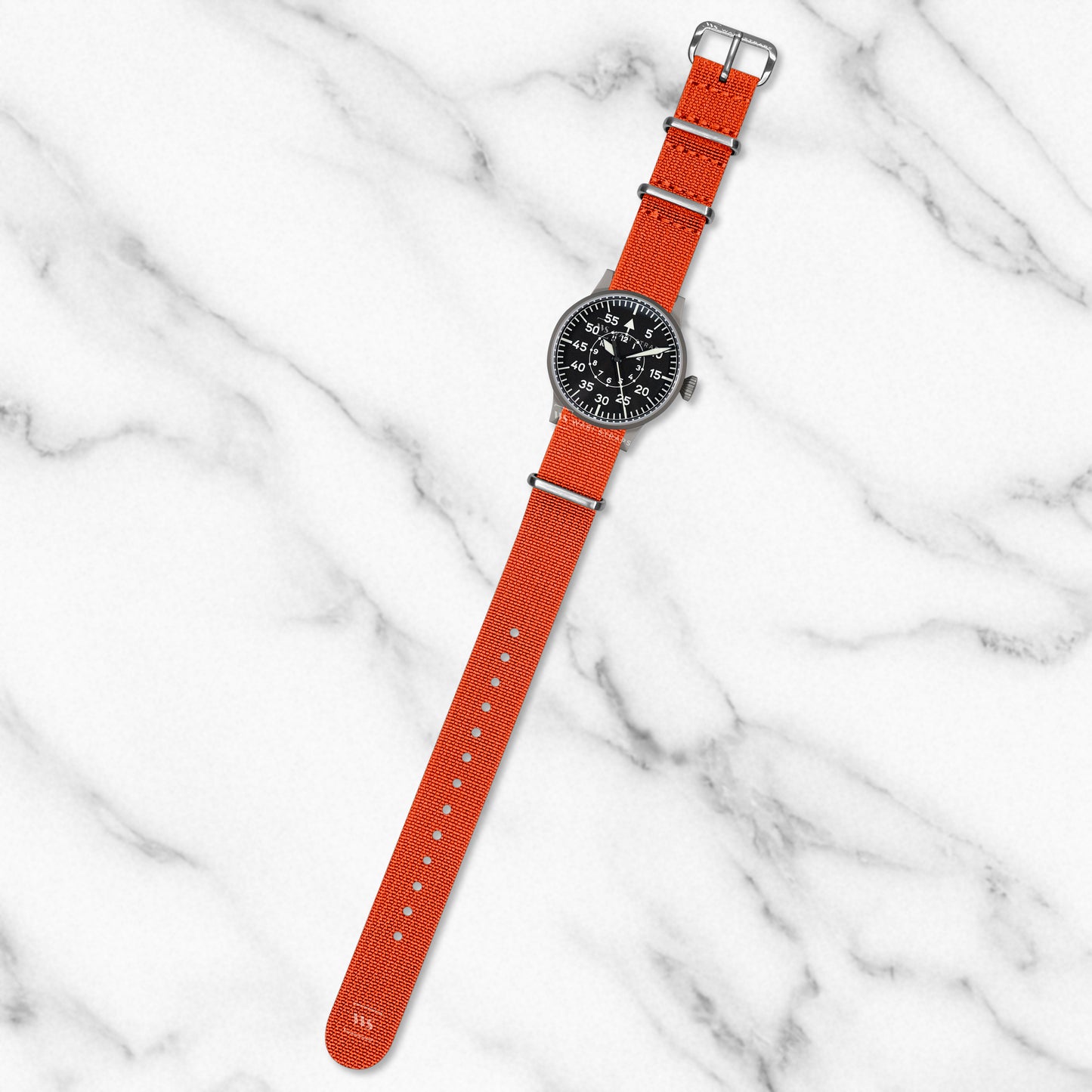 Orange Ribbed Premium MilSpec Strap