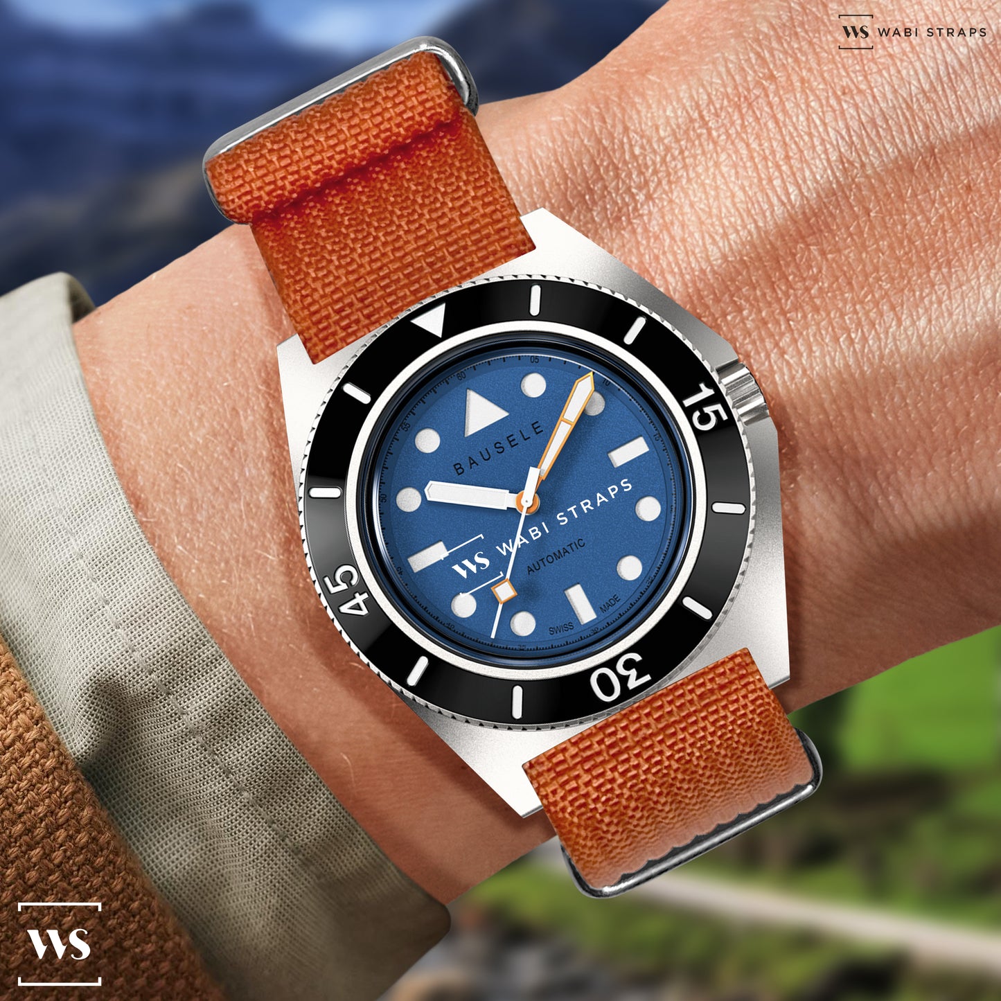 Orange Ribbed Premium MilSpec Strap