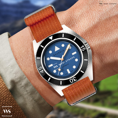 Orange Ribbed Premium MilSpec Strap