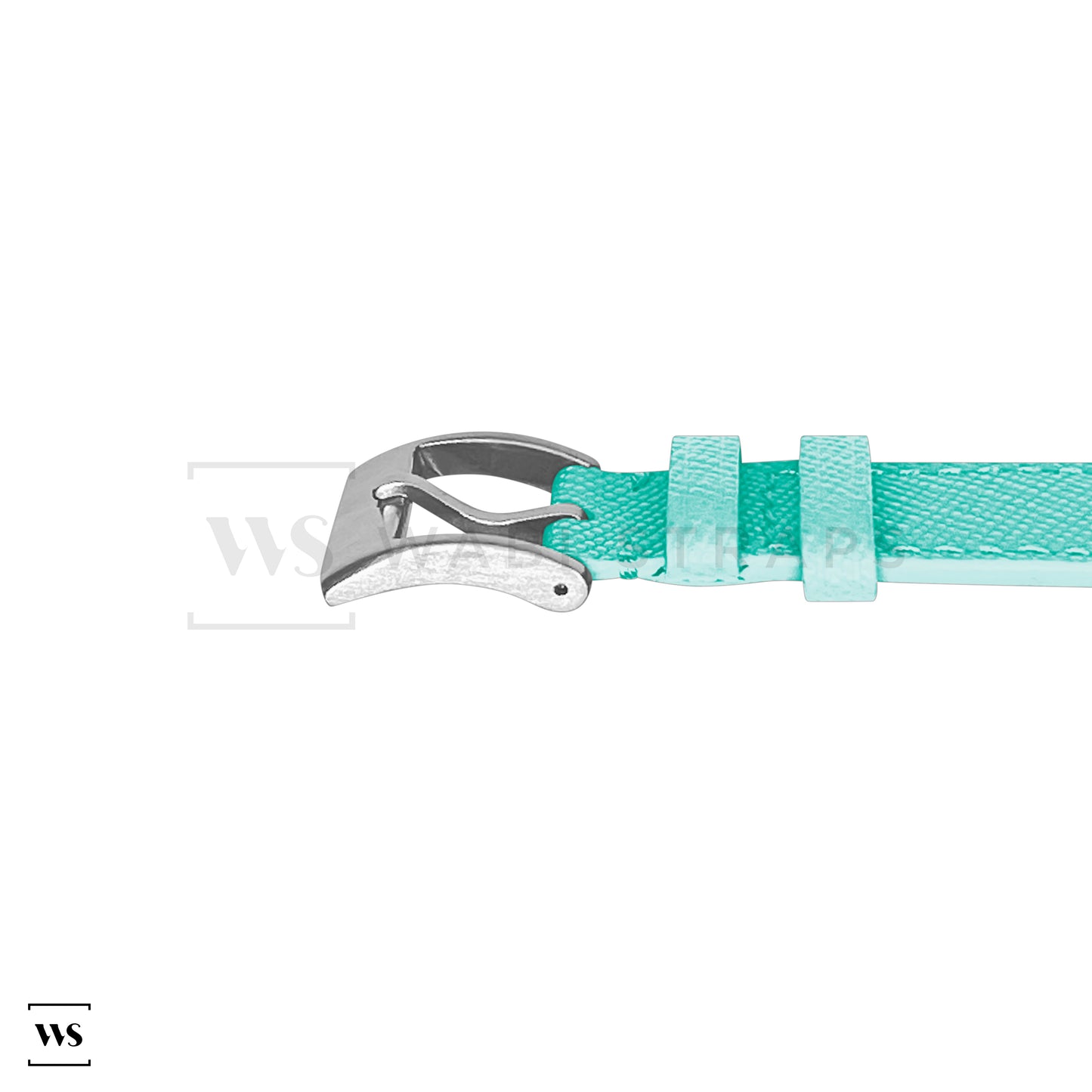 Light Blue Saffiano Textured Leather Strap