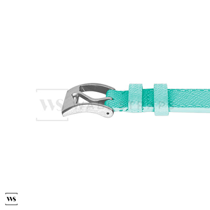 Light Blue Saffiano Textured Leather Strap