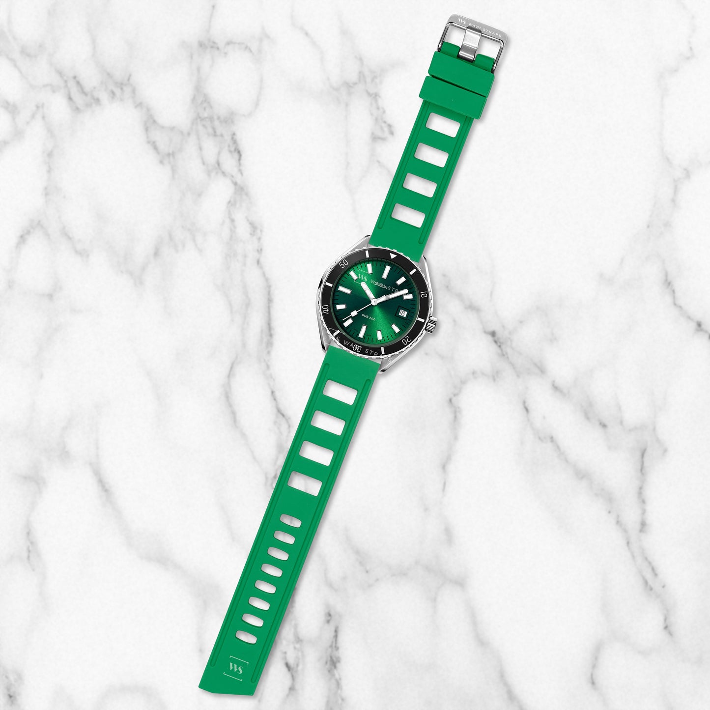 Green Scuba ISO Diver Rubber Strap