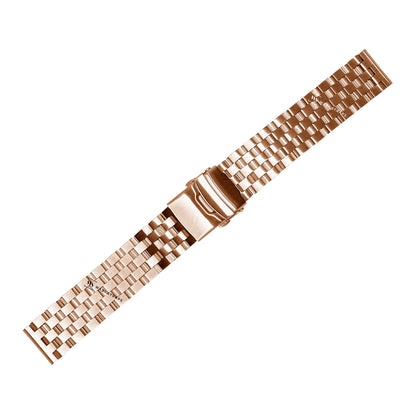 Rose Gold Super Engineer Brick Metal Bracelet