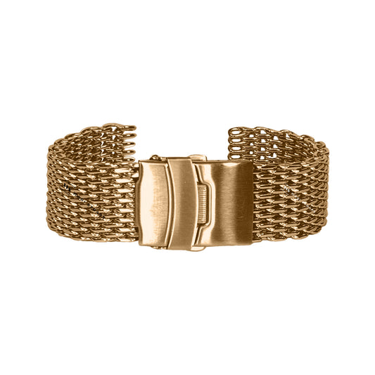 Rose Gold Shark Mesh Watch Bracelet