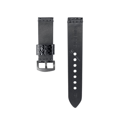 Black Stingray Rubber Watch Band