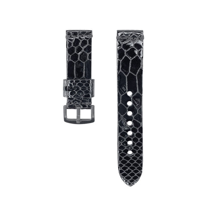 Black Stingray Rubber Watch Band