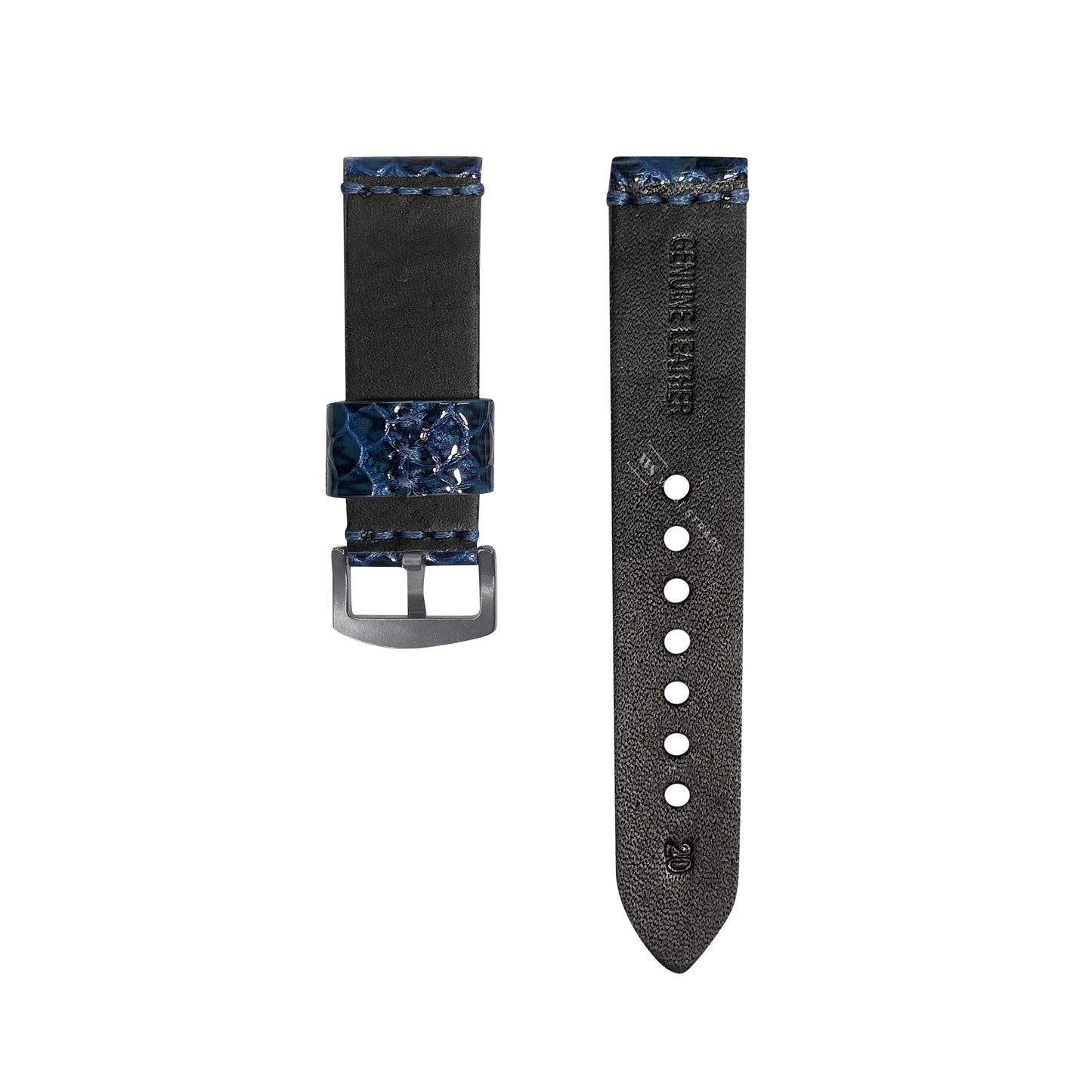 Blue Gecko Rubber Watch Band